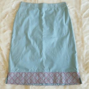 BCBG Maxazria Skirt with Pattern Embellishment